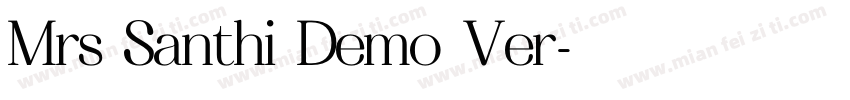 Mrs Santhi Demo Ver字体转换